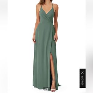 Bridesmaid Dress, Eucalyptus color